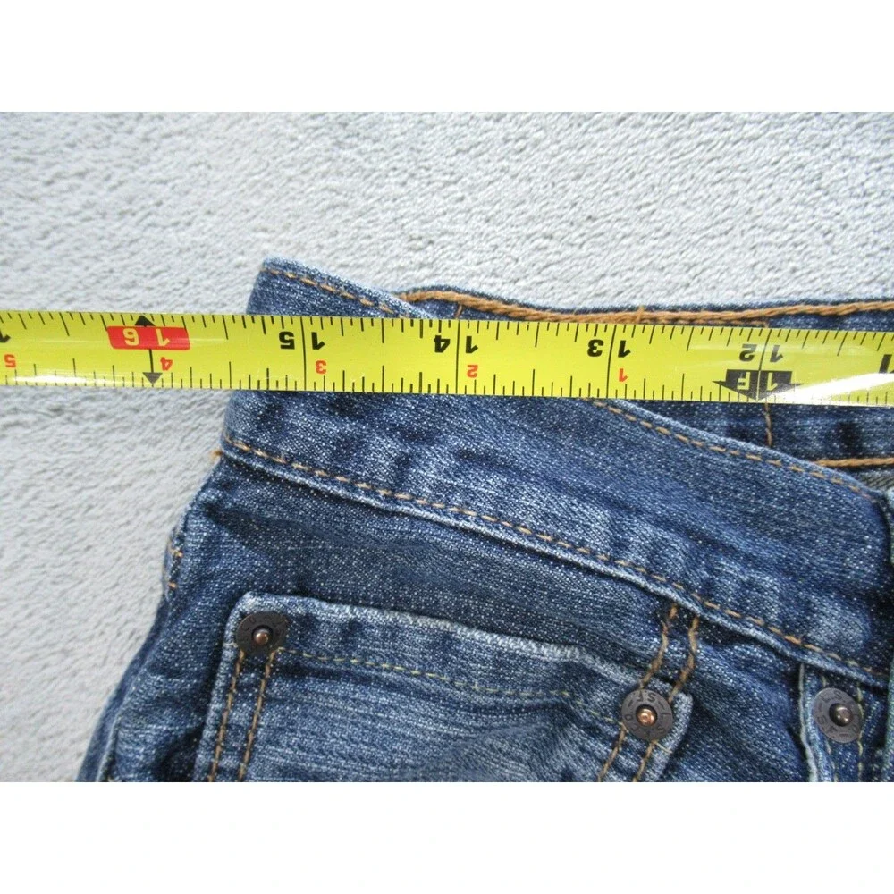 Levis 559 Mens 33x34 Jeans (Actual 30x32) Fly Zipper Medium Wash Blue